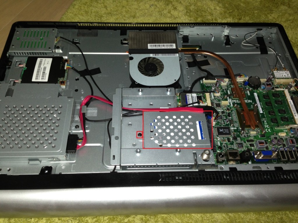 ONKYO E411A5B ハードディスク交換